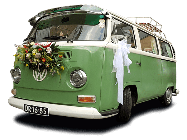 Dr Green Volkswagenbus trouwvervoer nederland